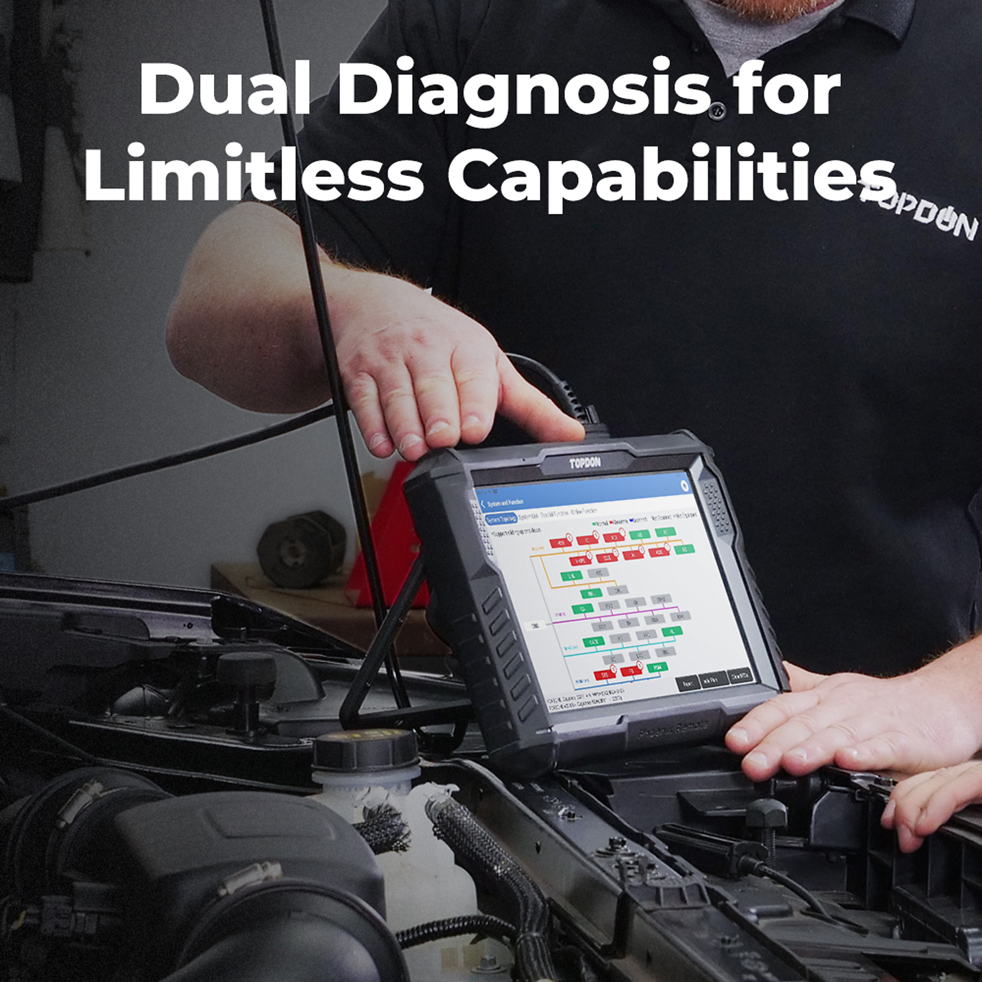 TOPDON, Advanced smart diagnostic scanner w/ AR capabilities., Model# Phoenix Remote